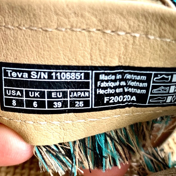 "Teva" southwest platform sandal. 8, EUC - Picture 8 of 14